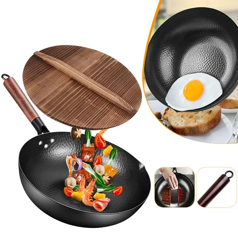 10,1-дюймовая стандартная сковорода, чугунная сковорода для перемешивания, сковорода с плоским дном без химического покрытия, китайская сковорода для домашнего ресторана, посуда
10,1-дюймовая стандартная сковорода, чугунная сковорода для перемешивания, сковорода с плоским дном без химического покрытия, китайская сковорода для домашнего ресторана, посуда