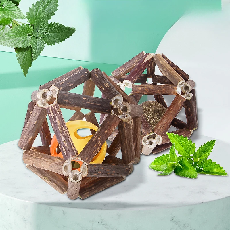 Pet Teething Toys, Cat Teeth Cleaning Toys, Fresh Breath, Catnip, Linglong Ball, Bite-resistant Moutian Polygonum Material
Pet Teething Toys, Cat Teeth Cleaning Toys, Fresh Breath, Catnip, Linglong Ball, Bite-resistant Moutian Polygonum Material