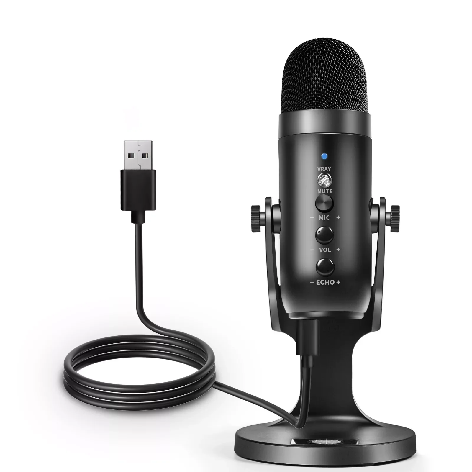 

USB Microphone Professional Condenser Mic For PC Recording Computer Laptop Studio Game Singing Streaming Mikrofon Live Broadcast