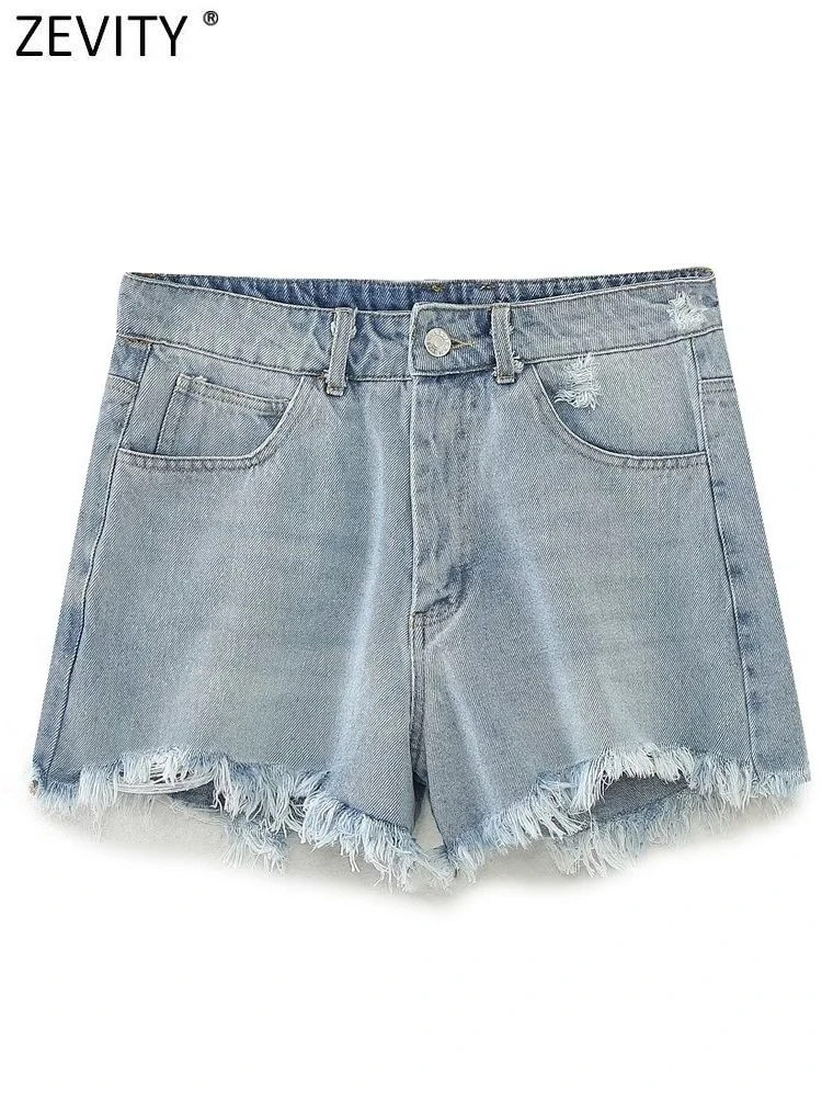 ZEVITY 2023 Women Fashion Broken Hole Design Casual Denim Shorts Femme Pocket Patch Hem Tassel Casual Slim Hot Pants Mujer P4272
ZEVITY 2023 Women Fashion Broken Hole Design Casual Denim Shorts Femme Pocket Patch Hem Tassel Casual Slim Hot Pants Mujer P4272