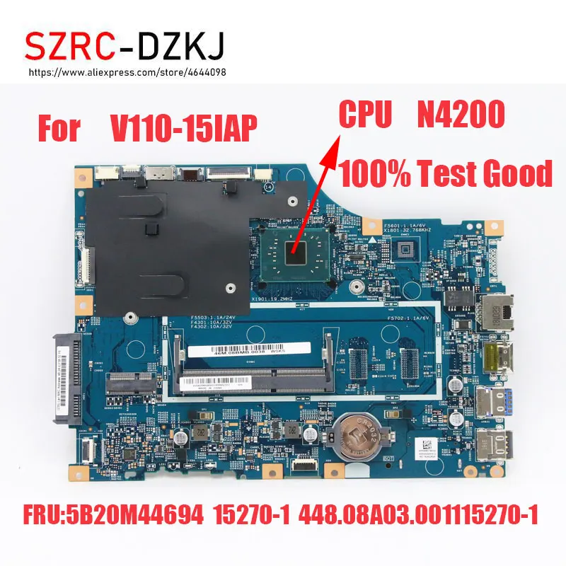 Оригинал для Lenovo V110-15IAP материнская плата для ноутбука N4200 DDR3 тест хорошая Бесплатная доставка 5B20M44694 LV114A 15270-1 448.08A03.0011
Оригинал для Lenovo V110-15IAP материнская плата для ноутбука N4200 DDR3 тест хорошая Бесплатная доставка 5B20M44694 LV114A 15270-1 448.08A03.0011