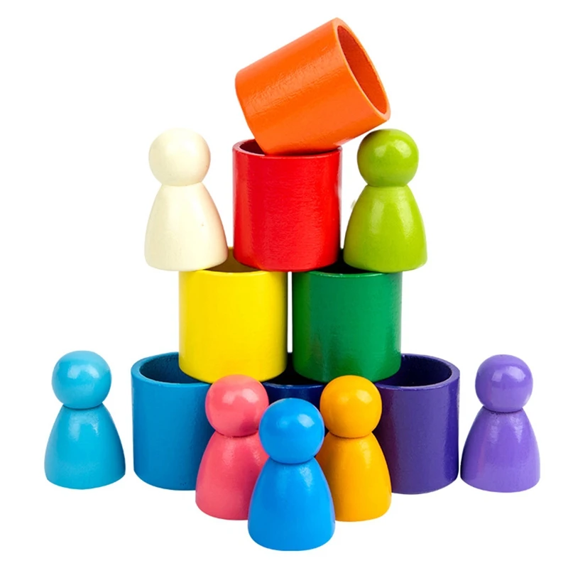15Pcs/Set Children Wooden Rainbow Blocks Rainbow Wooden Balls Dolls For Kids Educational Toy
15Pcs/Set Children Wooden Rainbow Blocks Rainbow Wooden Balls Dolls For Kids Educational Toy