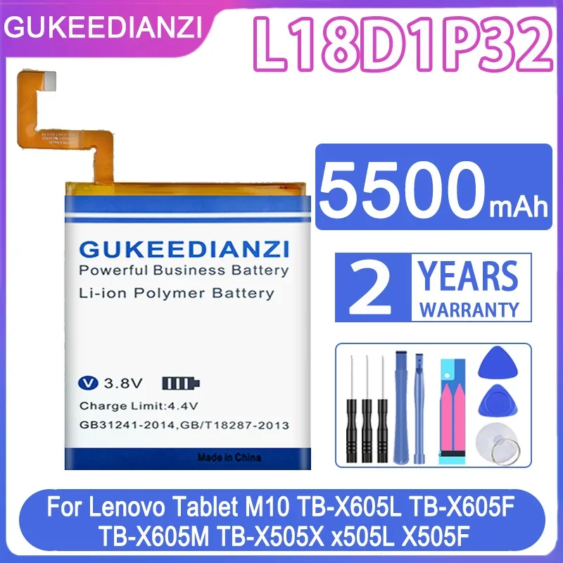 Аккумулятор GUKEEDIANZI L18D1P32 6250/5500 мА/ч для планшета Lenovo M10, фотография детской модели x505L X505F
Аккумулятор GUKEEDIANZI L18D1P32 6250/5500 мА/ч для планшета Lenovo M10, фотография детской модели x505L X505F