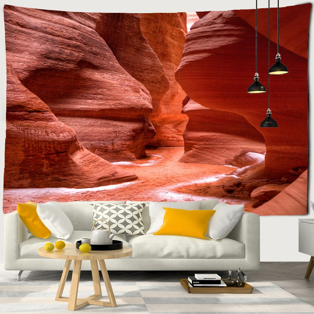 

Nature Scenery Beautiful Canyon Cave Printed Large Wall Tapestry Hippie Wall Hanging Bohemian Tapestries Mandala Wall Art Decor