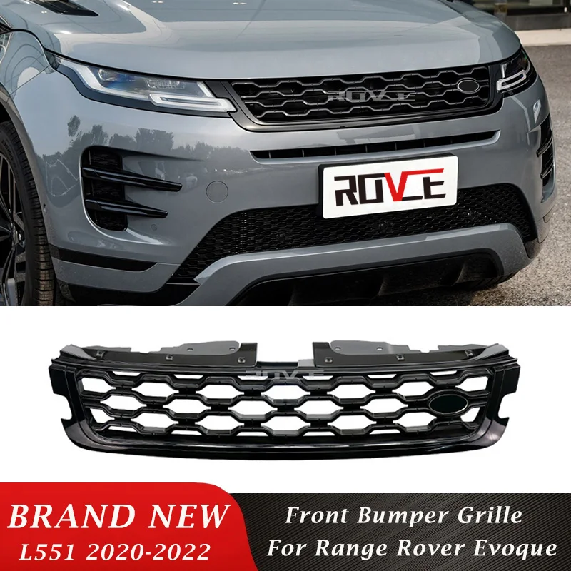 Решетка радиатора ROVCE для переднего бампера Land Rover Range Rover Evoque L551 2020-2022, сетчатые решетки, автомобильные аксессуары
Решетка радиатора ROVCE для переднего бампера Land Rover Range Rover Evoque L551 2020-2022, сетчатые решетки, автомобильные аксессуары