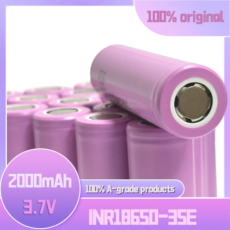 100% original 2024 INR 18650-35E high discharge 3.7V 2000mAh 18650 rechargeable battery flashlight screwdriver game
100% original 2024 INR 18650-35E high discharge 3.7V 2000mAh 18650 rechargeable battery flashlight screwdriver game