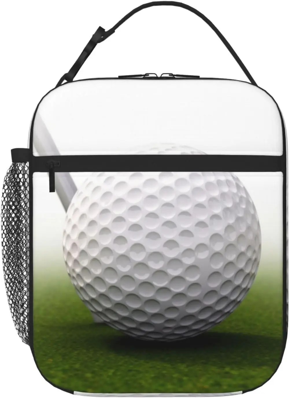 Golf Ball Insulated Lunch Bag Reusable Leakproof Thermal Cooler Tote Bag with Side Pockets For Work Office Travel Picnic
Golf Ball Insulated Lunch Bag Reusable Leakproof Thermal Cooler Tote Bag with Side Pockets For Work Office Travel Picnic