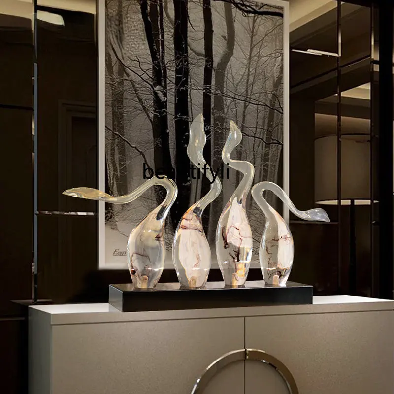 yj Living Room Entrance Transparent Resin Sculptured Ornaments Large Abstract Handicraft Equipment Ornaments
yj Living Room Entrance Transparent Resin Sculptured Ornaments Large Abstract Handicraft Equipment Ornaments
