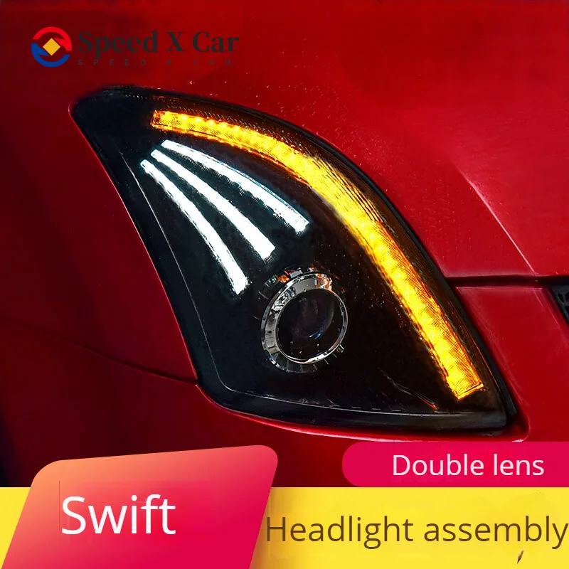 Speed-x Suitable For Suzuki Swift Headlight Assembly 05-16 Modified Led Daily Running Light Water Steering Lens Xenon Lamp
Speed-x Suitable For Suzuki Swift Headlight Assembly 05-16 Modified Led Daily Running Light Water Steering Lens Xenon Lamp