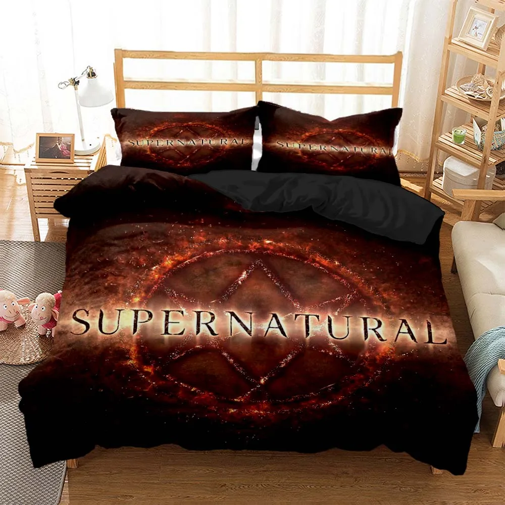 Supernatural Symbol 3D printed bedding for children Queen bedding set Soft and comfortable Customized King size bedding set
Supernatural Symbol 3D printed bedding for children Queen bedding set Soft and comfortable Customized King size bedding set