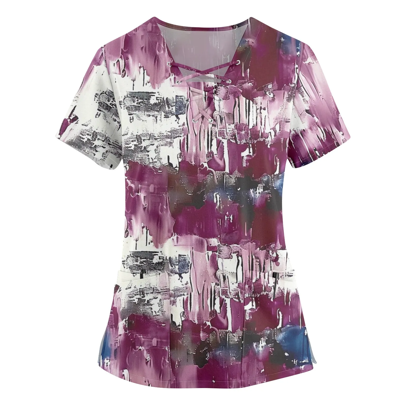 Fashion Short Sleeve Tops Painted Pattern Medical Uniforms New Arrivals Nurse Uniform Tops Roupas Feminina
Fashion Short Sleeve Tops Painted Pattern Medical Uniforms New Arrivals Nurse Uniform Tops Roupas Feminina