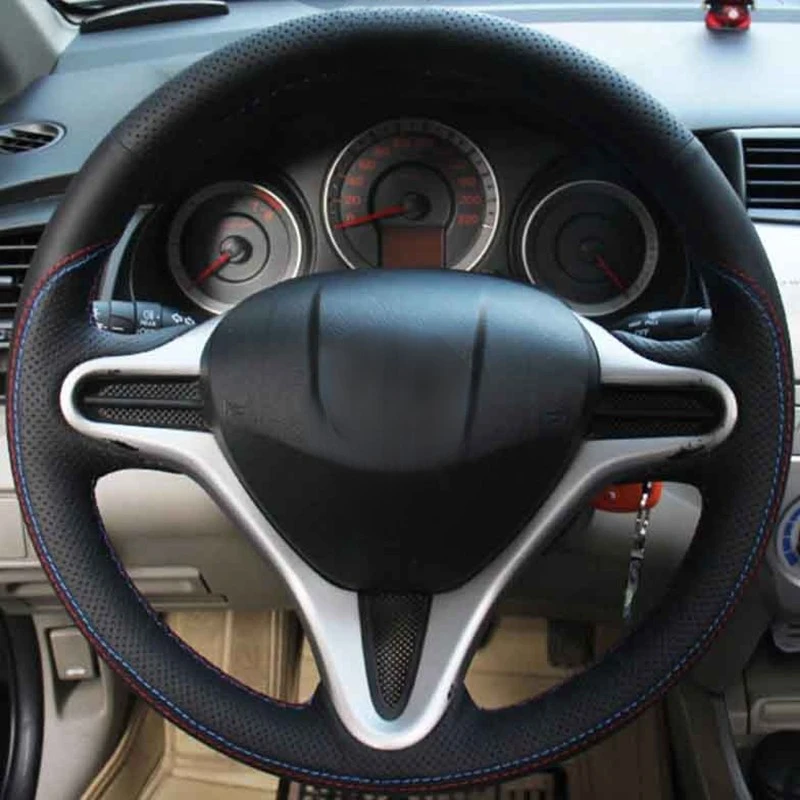 Car Steering Wheel Cover Soft Hand-Stitched Black Genuine Leather For Honda Civic Civic 8 2006-20011 (3-Spoke)
Car Steering Wheel Cover Soft Hand-Stitched Black Genuine Leather For Honda Civic Civic 8 2006-20011 (3-Spoke)