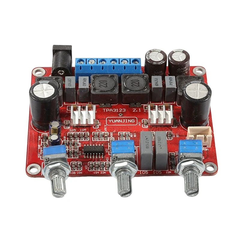 TPA3123 Audio Board Module DC12-24V 2.1 Triple Channel Amplifier Board 2X25w+50W Subwoofer Module Easy Install
TPA3123 Audio Board Module DC12-24V 2.1 Triple Channel Amplifier Board 2X25w+50W Subwoofer Module Easy Install