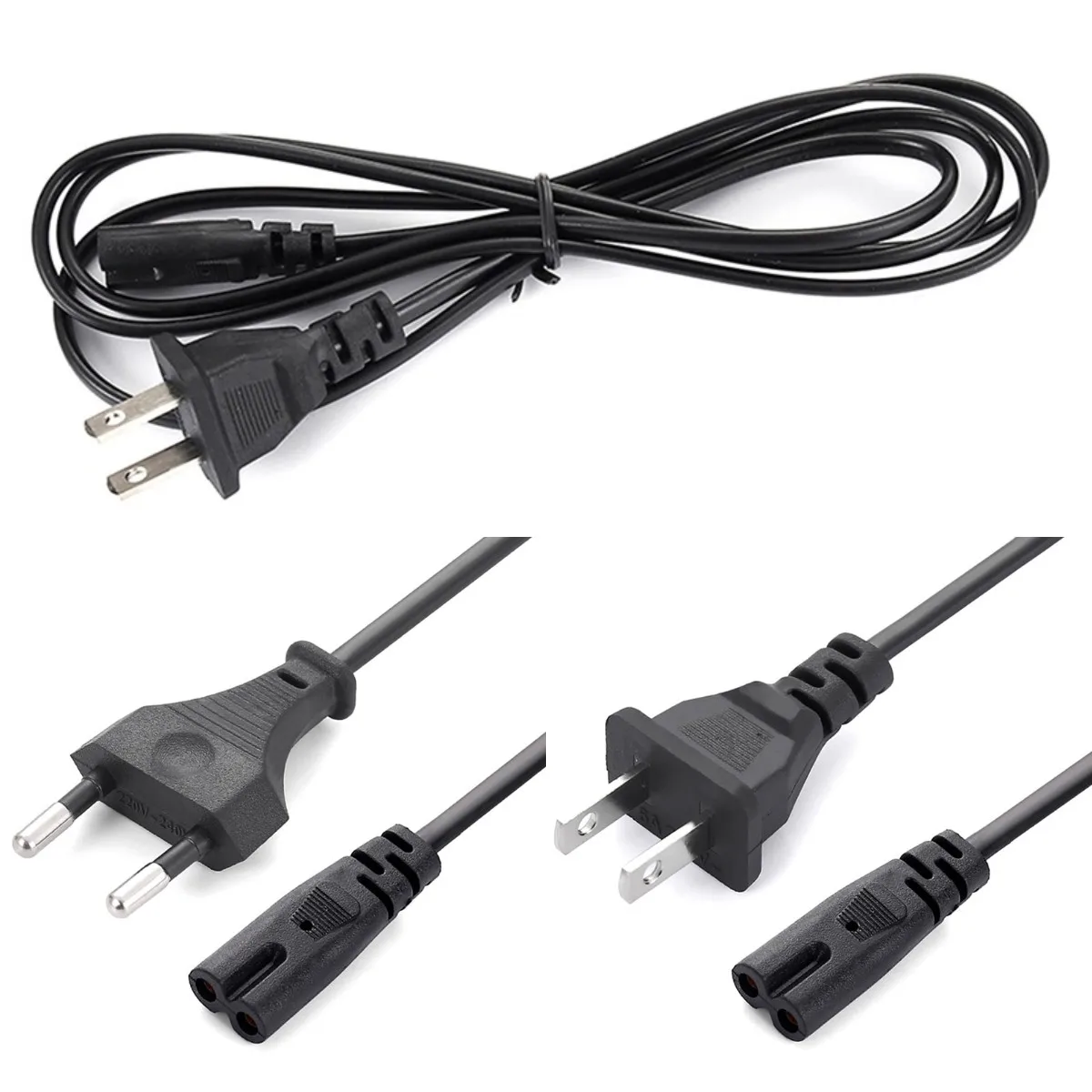 Кабель питания европейского стандарта, 1,5 м, 2 контакта, IEC320 C7, Удлинительный шнур питания для ноутбука Dell, зарядного устройства Canon, Epson, принтера, радио, динамика, PS4, XBOX, LG
Кабель питания европейского стандарта, 1,5 м, 2 контакта, IEC320 C7, Удлинительный шнур питания для ноутбука Dell, зарядного устройства Canon, Epson, принтера, радио, динамика, PS4, XBOX, LG