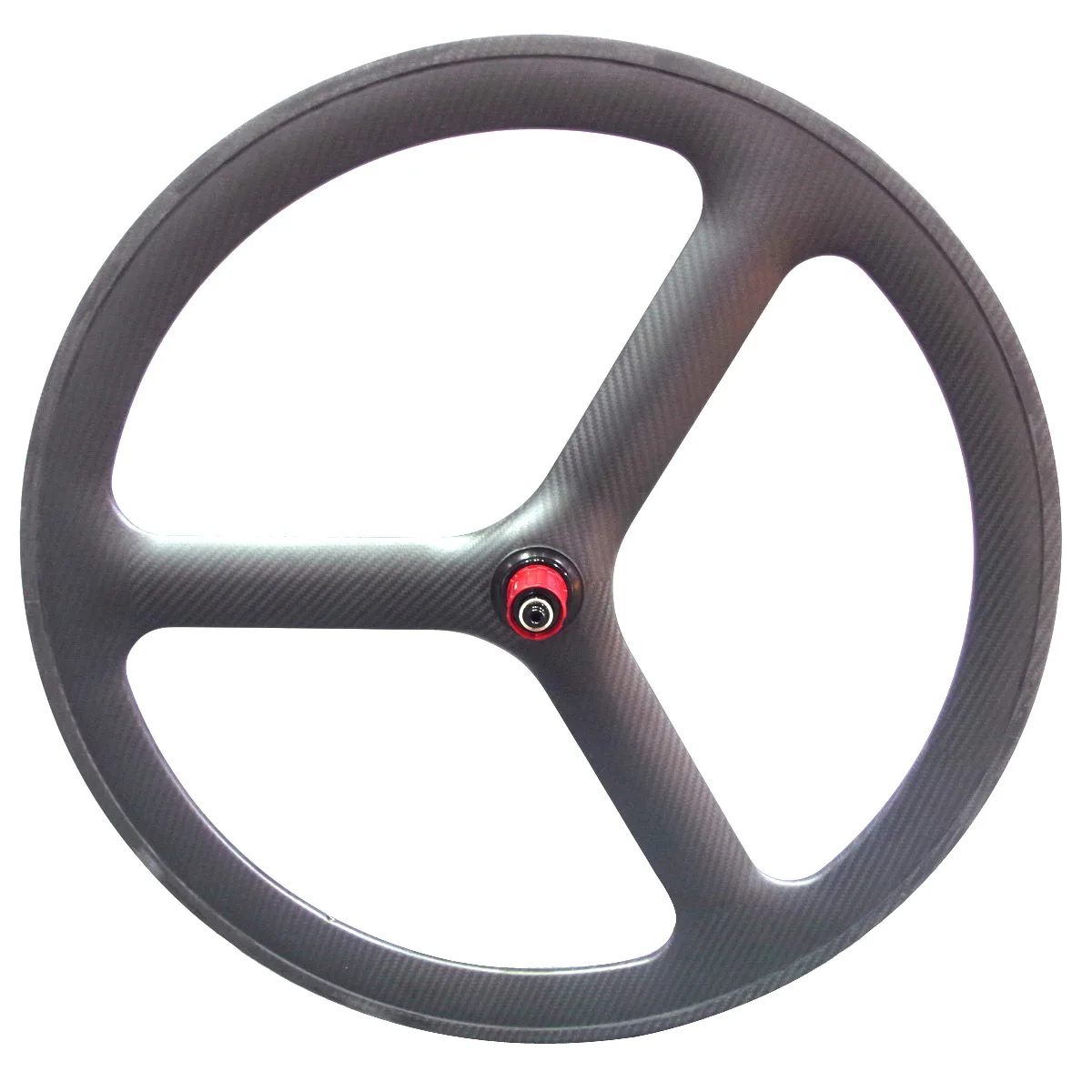 

700c Road Carbon Wheels Tri Spoke Wheels 24mm Width Clincher Tubular 50mm Profile Rims Brake 3 Spokes Racing
