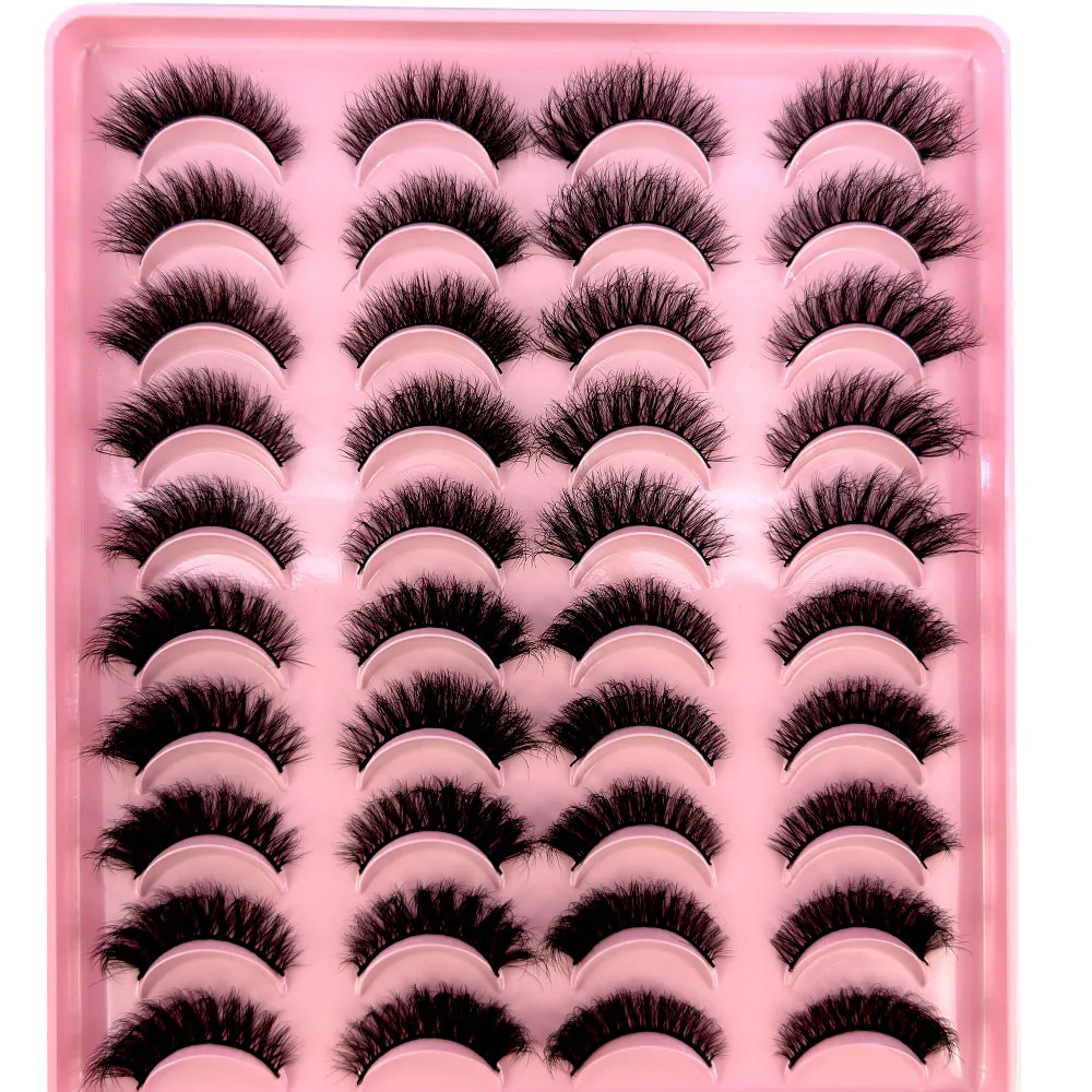 20pairs Makeup Eyelashes 3D Mink Lashes Fluffy Soft Wispy Natural Cross Lash Extension Reusable Fake Lashes Mink False Eyelashes
20pairs Makeup Eyelashes 3D Mink Lashes Fluffy Soft Wispy Natural Cross Lash Extension Reusable Fake Lashes Mink False Eyelashes