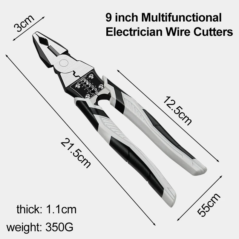 New Wire Pliers 6-in-1 Wire Cutters Electrician Hardware Tools Multifunctional Vanadium Steel Needle Nose Pliers
New Wire Pliers 6-in-1 Wire Cutters Electrician Hardware Tools Multifunctional Vanadium Steel Needle Nose Pliers