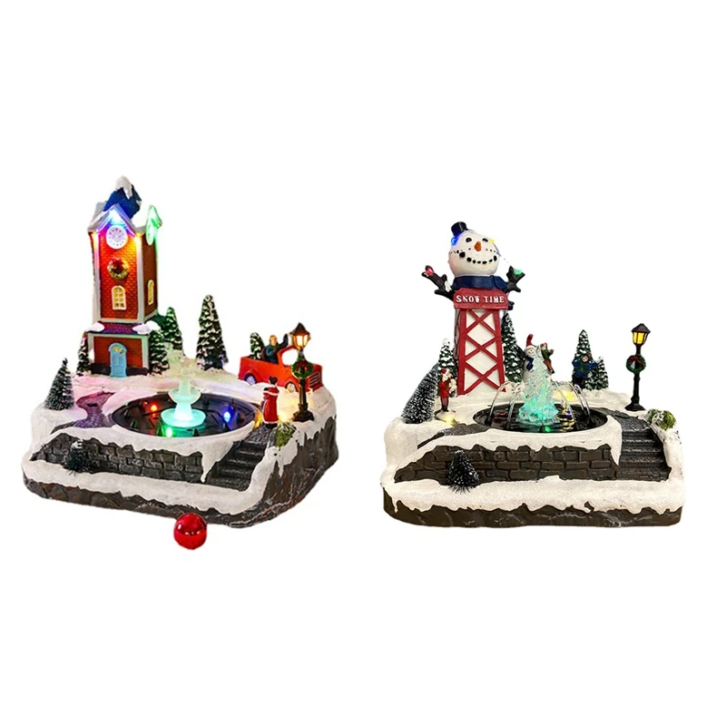 LED Light Christmas Snow House Village Luminous Ornament Figurine Christmas Decorations Crafts Xmas Decors
LED Light Christmas Snow House Village Luminous Ornament Figurine Christmas Decorations Crafts Xmas Decors
