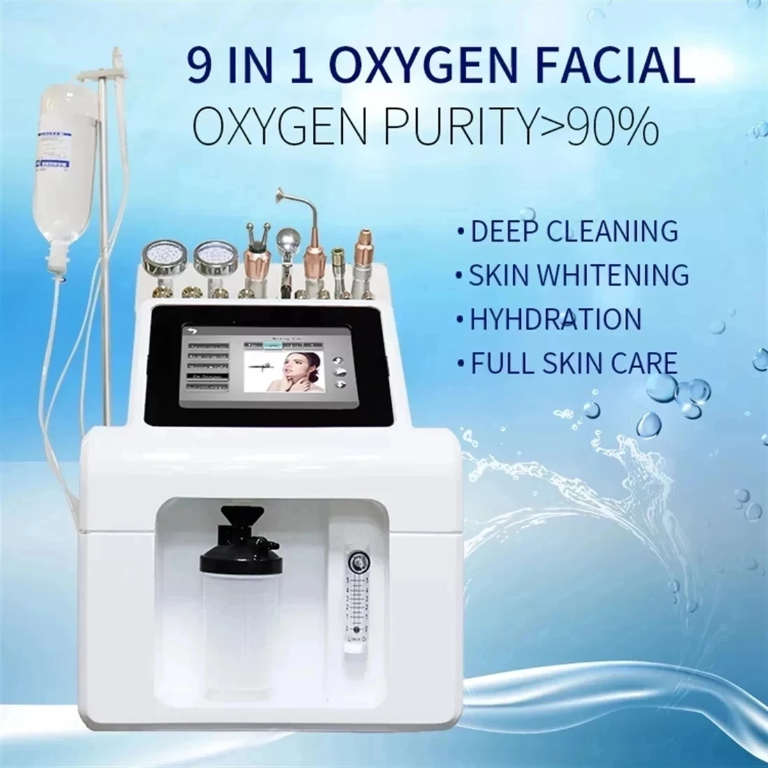 9in1 Skincare Oxygen Facial 9in 1 Deep Cleaning Portable Beauty Skin Whitening Medspa Use Free Shipping
9in1 Skincare Oxygen Facial 9in 1 Deep Cleaning Portable Beauty Skin Whitening Medspa Use Free Shipping