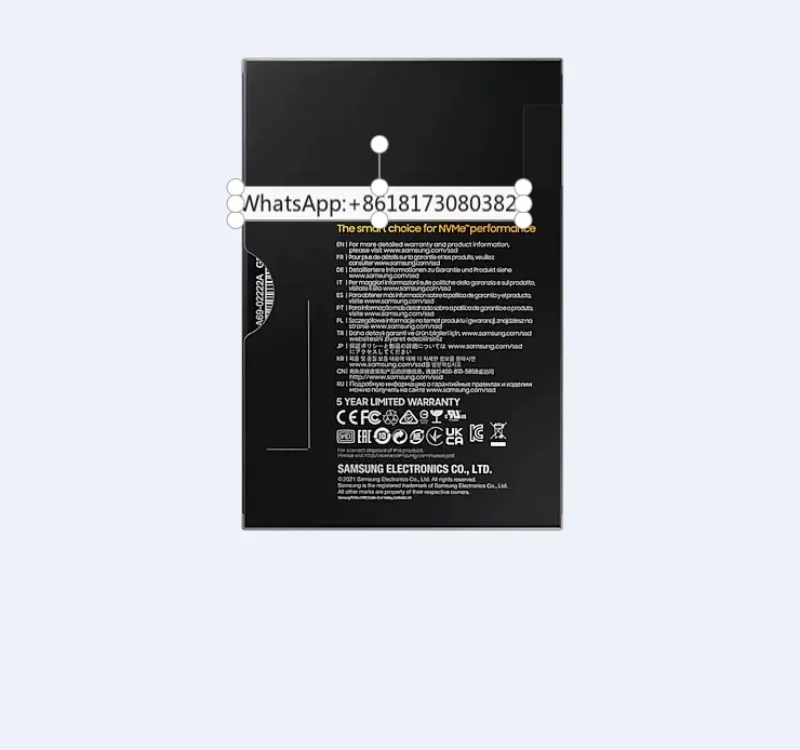 Solid State Drive MZ-V8V250BW 250GB Solid State Drive 980 NVMe M.2 PCIe Gen 3.0 x4 3-bit MLC HMB AES 256 bit encryption
Solid State Drive MZ-V8V250BW 250GB Solid State Drive 980 NVMe M.2 PCIe Gen 3.0 x4 3-bit MLC HMB AES 256 bit encryption