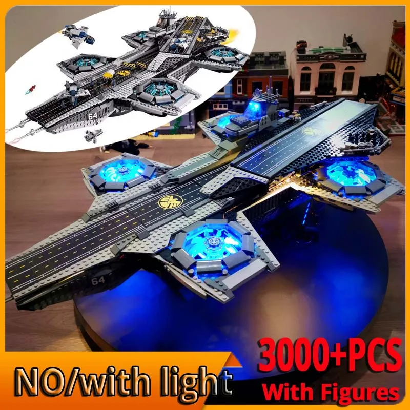 In Stock 3066PCS high-tech Shield Helicarrier Model Building Blocks Assembly Toys Compatible 76042 07043 For Children
In Stock 3066PCS high-tech Shield Helicarrier Model Building Blocks Assembly Toys Compatible 76042 07043 For Children