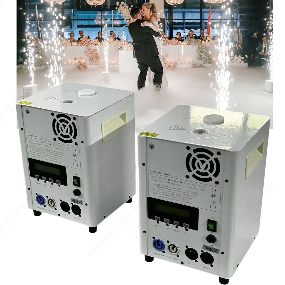 

Wedding Stage Effect Wireless 600W 750W Cold Spark Firework Machine sparkular machine with Remote Bride Marriage First Dance DJ