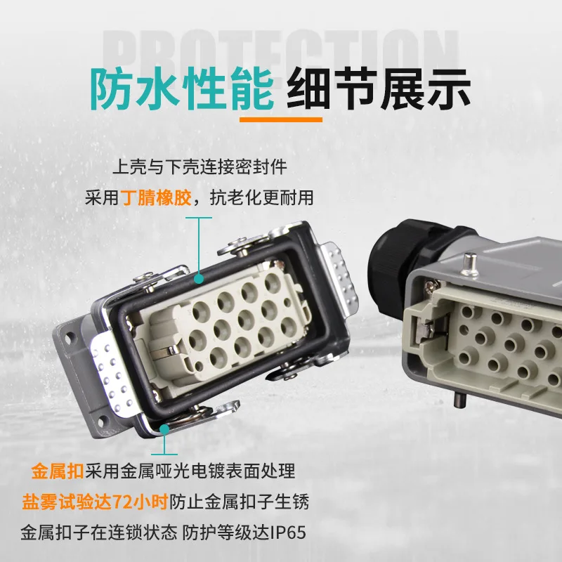 

Heavy load connector HK-6/6 series 8-pin/12 core high current 80A heavy load connector Electronic Accessories & Supplies