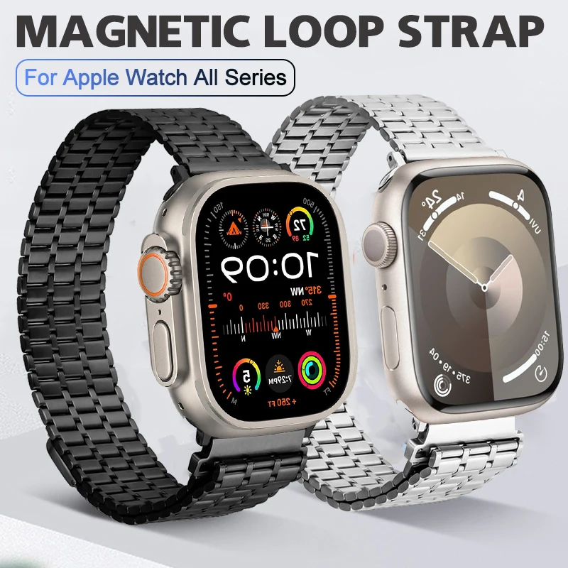Strap for Apple Watch Ultra 49Mm 45Mm 44Mm 42Mm 38Mm 40Mm 41Mm Stainles Steel Bracelet Iwatch 8 7 6 Se 5 4 3 2 1 Magnetic BAND
Strap for Apple Watch Ultra 49Mm 45Mm 44Mm 42Mm 38Mm 40Mm 41Mm Stainles Steel Bracelet Iwatch 8 7 6 Se 5 4 3 2 1 Magnetic BAND