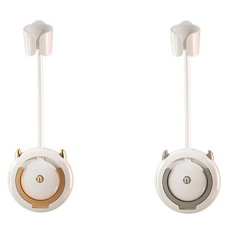 Настенный держатель для фена, вращающийся на 360 ° кронштейн для фена, регулируемая стойка для фена с кабельной вешалкой