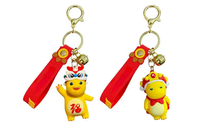 car Dragon Keychain Cute Cartoon Milk Dragon Spring Festival Keychain Creative anti lost Bag Pendant for bags Car Decorations
car Dragon Keychain Cute Cartoon Milk Dragon Spring Festival Keychain Creative anti lost Bag Pendant for bags Car Decorations