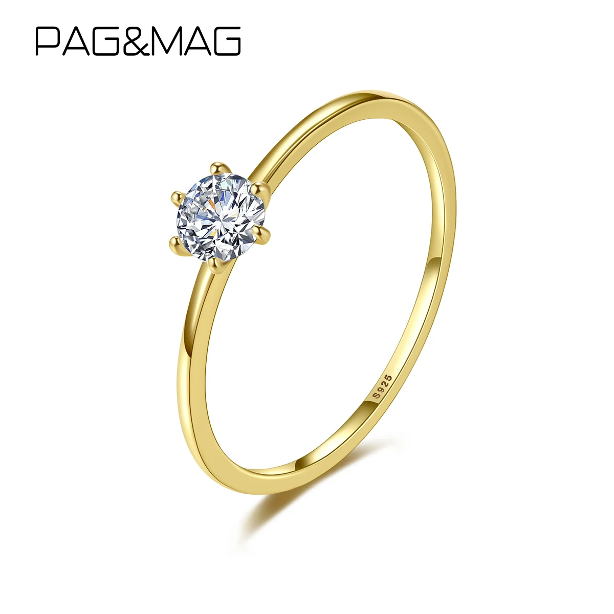 PAG&MAG 925 Sterling Silver Clear Crystal Women's Finger CZ Rings Statement Wedding Rings Sterling Silver Fine Fashion Jewelry
PAG&MAG 925 Sterling Silver Clear Crystal Women's Finger CZ Rings Statement Wedding Rings Sterling Silver Fine Fashion Jewelry