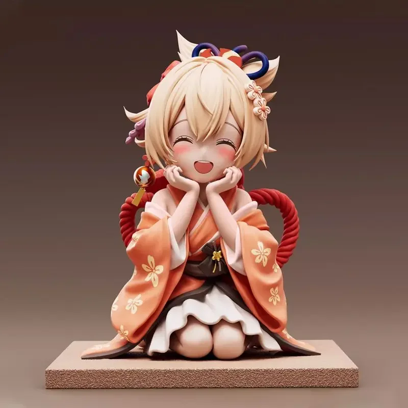 

[Presale]14cm Genshin Impact Yoimiya Figurine Kawaii Smiling Anime Figure GK Statue Doll Collection Model Desk Toy Birthday Gift