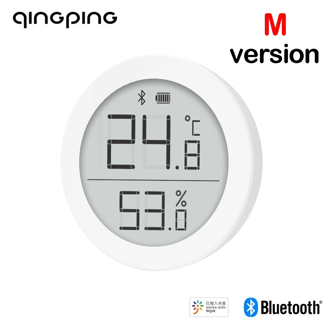 Qingping Thermometer Hygrometer Support Bluetooth High-Precision Electronic Ink Screen Indoor Home WorkS With Mihome APP
Qingping Thermometer Hygrometer Support Bluetooth High-Precision Electronic Ink Screen Indoor Home WorkS With Mihome APP