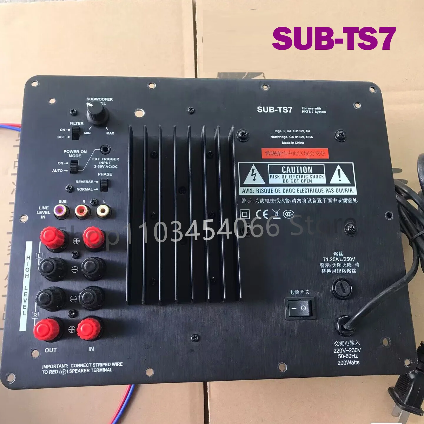 

For Harman/Kardon subwoofer amplifier board external SUB-TS7