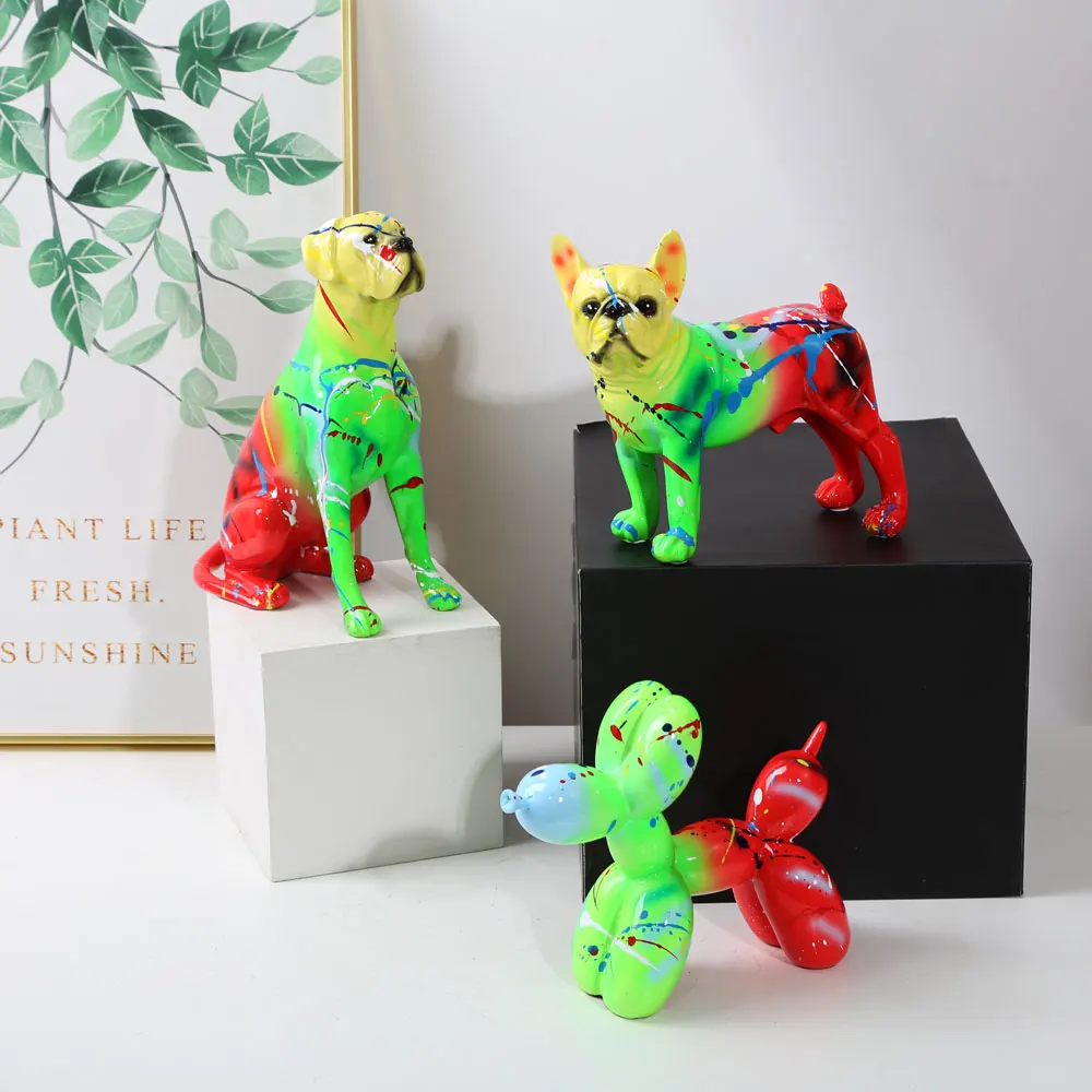 Creative Modern Fluorescence Spray Color Bulldog Statue Home Decoration Pet Dog Desktop Ornament Furnishing Softcover Decor
Creative Modern Fluorescence Spray Color Bulldog Statue Home Decoration Pet Dog Desktop Ornament Furnishing Softcover Decor
