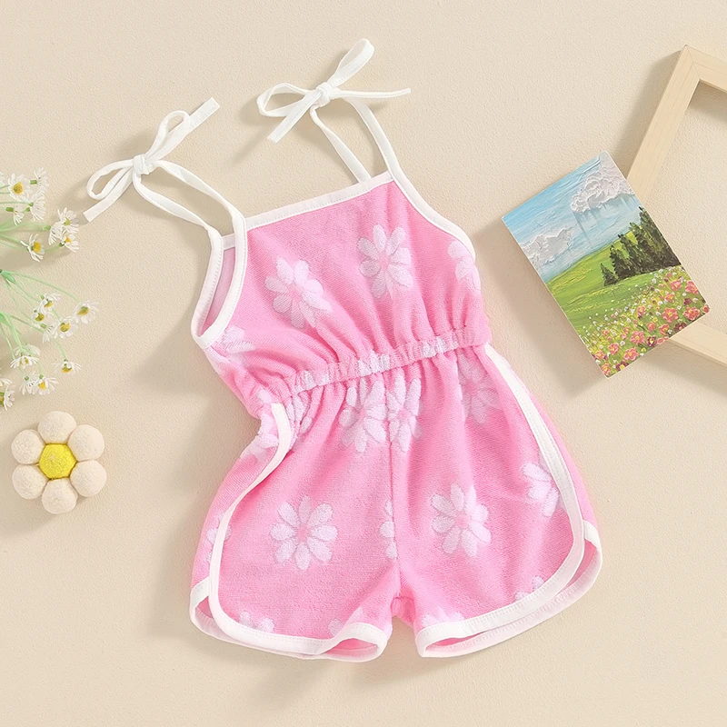 Toddler Baby Girls Tie Shoulder Summer Romper Jumpsuit Sleeveless Floral Print Onepiece Shorts Bodysuit
Toddler Baby Girls Tie Shoulder Summer Romper Jumpsuit Sleeveless Floral Print Onepiece Shorts Bodysuit