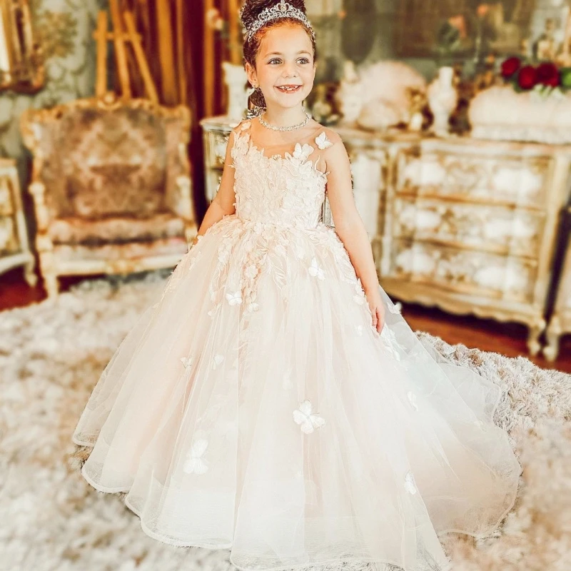 Flower Girl Dresses For Wedding Birthday Pearl Floral Tulle Luxury Princess Long Maxi Kids Bridesmaid Ball First Communion Gowns
Flower Girl Dresses For Wedding Birthday Pearl Floral Tulle Luxury Princess Long Maxi Kids Bridesmaid Ball First Communion Gowns
