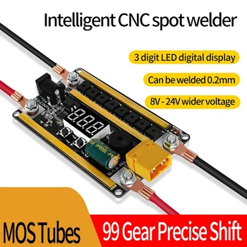 휴대용 18650 리튬 배터리 스폿 용접기 DIY 키트, GX591, 99 기어 지능형 CNC 스폿 용접기, 8V-24V, 0.1-0.2mm, 2400A MAX, 신제품