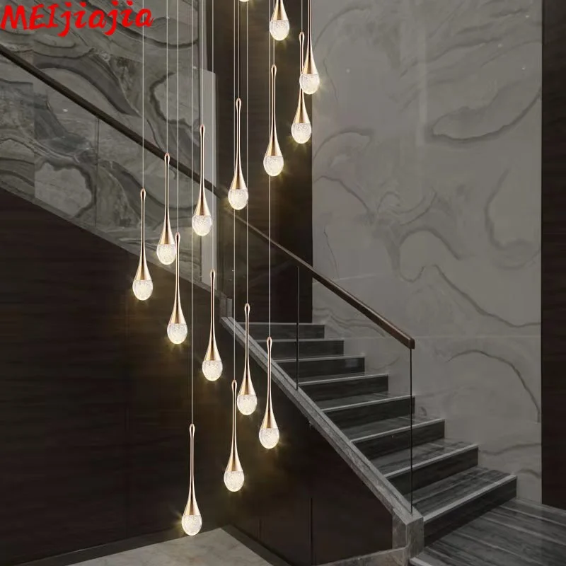 minimalist staircase chandelier crystal light luxury duplex building living room stairwell long chandelier
minimalist staircase chandelier crystal light luxury duplex building living room stairwell long chandelier