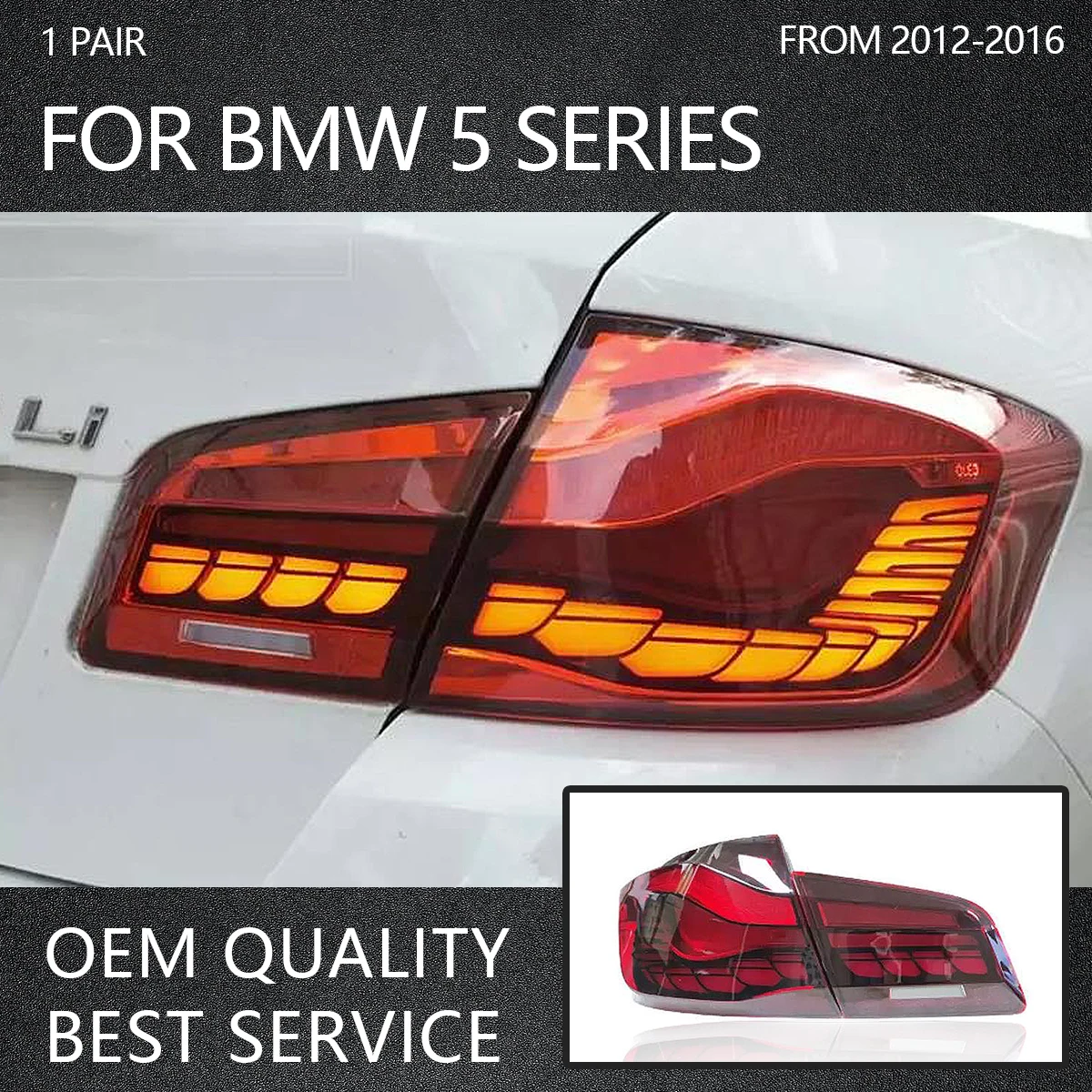 Car LED Tail Light For BMW F10 F18 M5 2011-2017 5 Series 528i 530i 535i Retrofit Car Accessories Signal Lamp
Car LED Tail Light For BMW F10 F18 M5 2011-2017 5 Series 528i 530i 535i Retrofit Car Accessories Signal Lamp