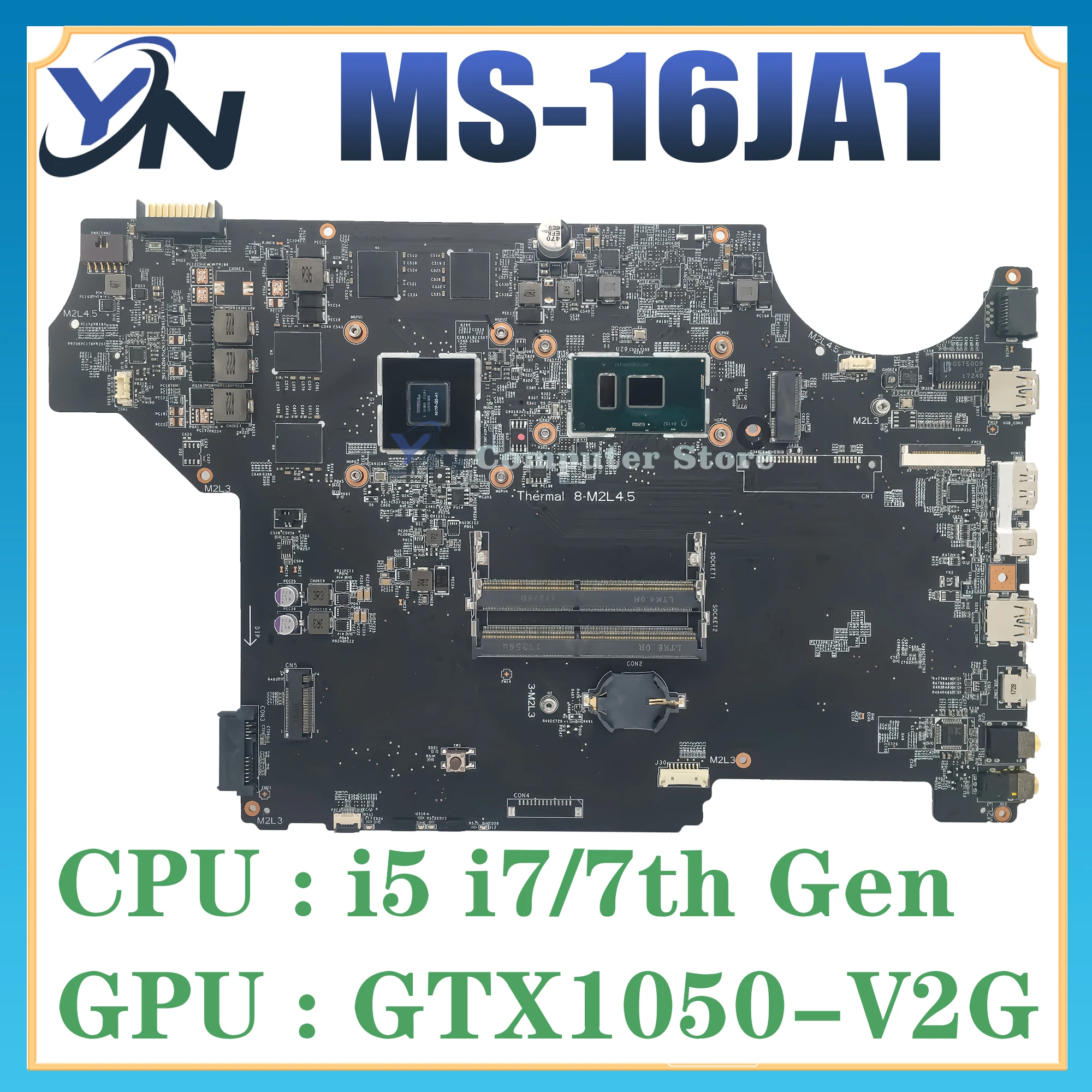 MS-16JA1 VER 1,0 для MSI PL62 MS-16JA материнская плата для ноутбука с I5 I7 (7-е поколение) ЦПУ и графическим процессором диагональю 100% дюйма
MS-16JA1 VER 1,0 для MSI PL62 MS-16JA материнская плата для ноутбука с I5 I7 (7-е поколение) ЦПУ и графическим процессором диагональю 100% дюйма