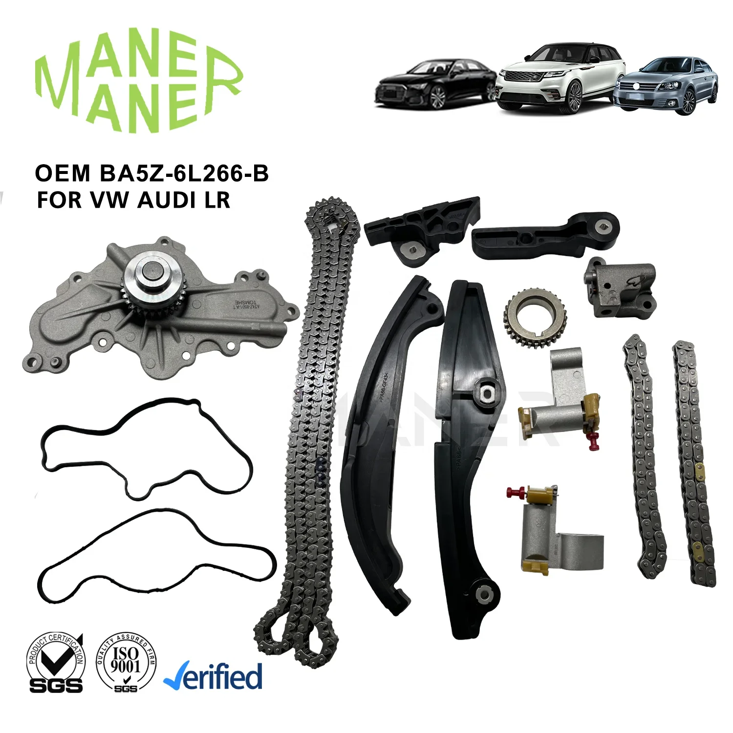 

MANER Timing Chain Kit & Accessories TK4198,7T4Z-6K254-BA,7T4Z-6K254-AA,BA5Z-6L266-B,BA5Z-6K25 manufacture well made FOR ford