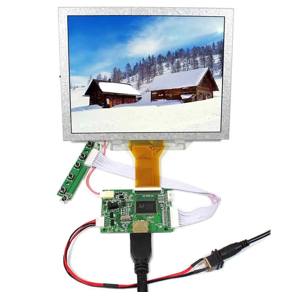 

HD-MI LCD Board 8" TTL EJ080NA-05A 800X600 LCD Screen Used in any embedded systems, GPS ,Industrial Device,Security Equipment