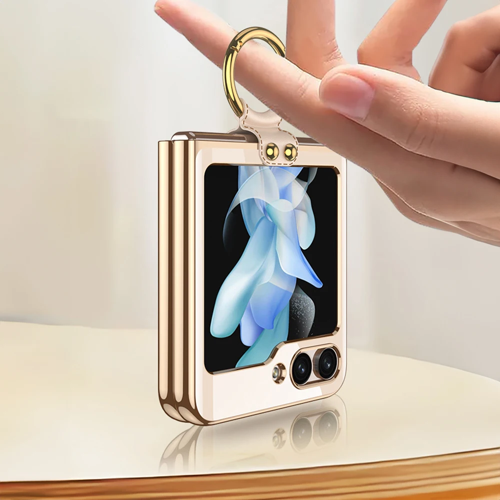 Phantom Electroplating Ring Bracket Transparent Phone Case For Samsung Galaxy Z Flip 5 All-inclusive Anti-drop For Flip5 Cases
Phantom Electroplating Ring Bracket Transparent Phone Case For Samsung Galaxy Z Flip 5 All-inclusive Anti-drop For Flip5 Cases