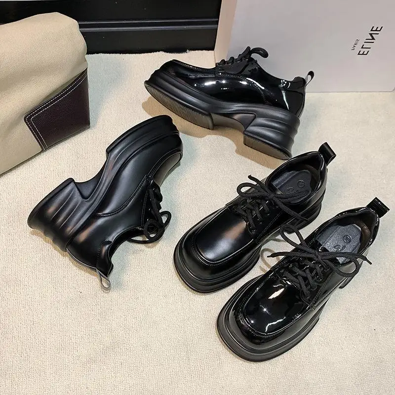 Round Head Cover Heels Women Shoes Thick Bottom Lace-up Mary Janes Vintage Fashion Black Zapatos Mujer
Round Head Cover Heels Women Shoes Thick Bottom Lace-up Mary Janes Vintage Fashion Black Zapatos Mujer