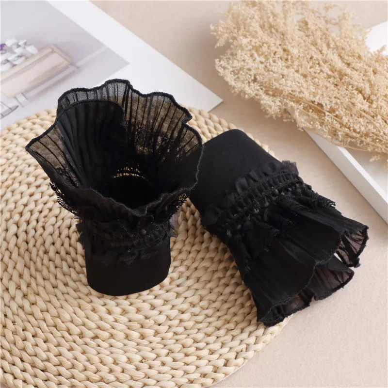 Detachable Sleeves for Women Shirt Multi Layer Ruffles Solid Color Fake Sleeves Cuffs Wristband Decorative Clothing Accessory
Detachable Sleeves for Women Shirt Multi Layer Ruffles Solid Color Fake Sleeves Cuffs Wristband Decorative Clothing Accessory