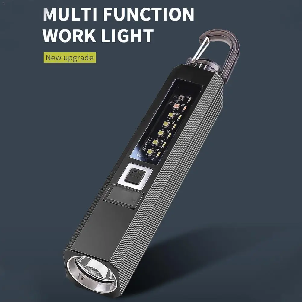 1pc Work Light Multiple Light Sources Digital LED Battery Indicator Hidden Magnetic Tail Detachable Hook Portable Flashlight
1pc Work Light Multiple Light Sources Digital LED Battery Indicator Hidden Magnetic Tail Detachable Hook Portable Flashlight