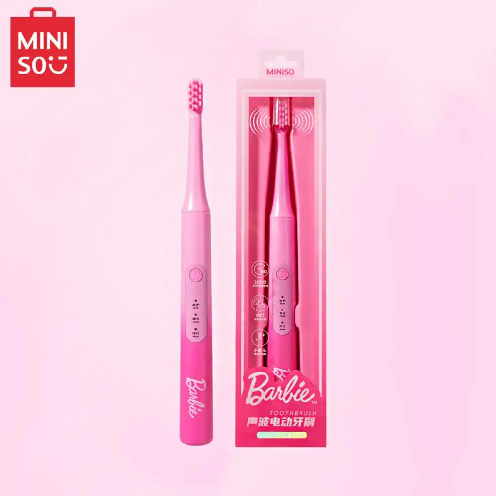 Miniso Barbie Series Soft Hair Sonic Electric Toothbrush Anime Kawaii Cartoon Girl Gift Genuine License Cute Thanksgiving Gift
Miniso Barbie Series Soft Hair Sonic Electric Toothbrush Anime Kawaii Cartoon Girl Gift Genuine License Cute Thanksgiving Gift