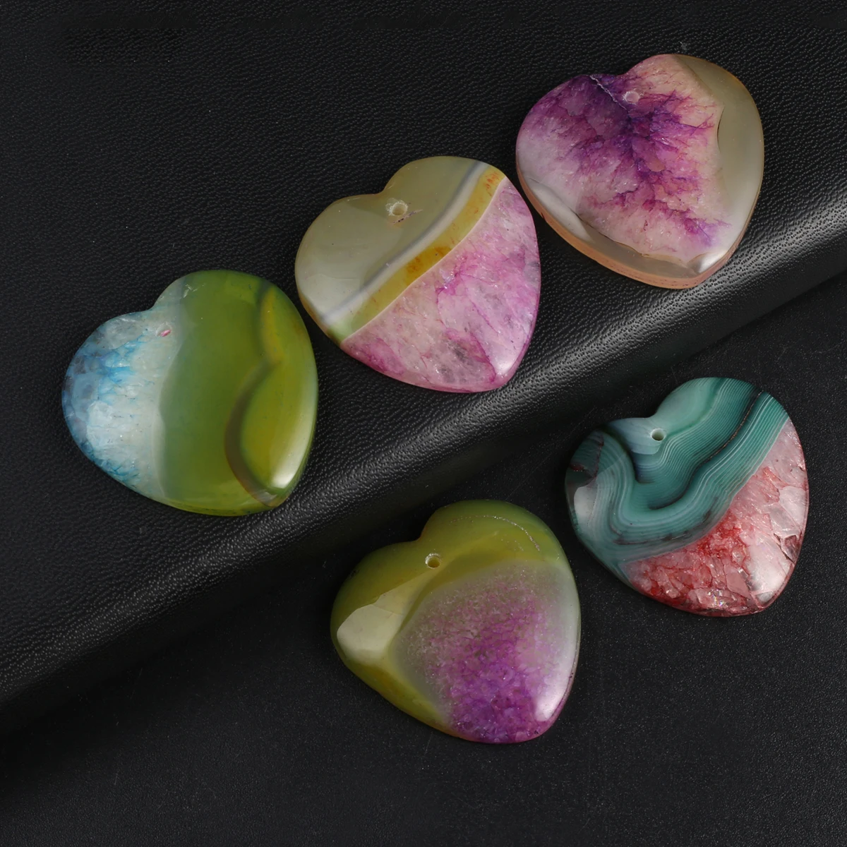 2pc Natural Stone Agate Pendants Heart Shape Energy Onyx for Fashion Jewelry Making Diy Women Necklace Party Crafts
2pc Natural Stone Agate Pendants Heart Shape Energy Onyx for Fashion Jewelry Making Diy Women Necklace Party Crafts