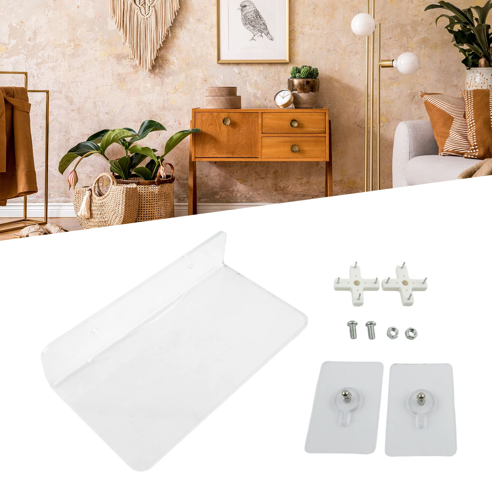 Acrylic Floating Shelf Transparent Wall Shelf Storage Rack Adhesive Shelf For Living Room Record Display Bathroom Accessory
Acrylic Floating Shelf Transparent Wall Shelf Storage Rack Adhesive Shelf For Living Room Record Display Bathroom Accessory